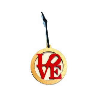 LOVE wooden ornament