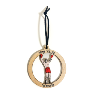Rocky wooden ornament